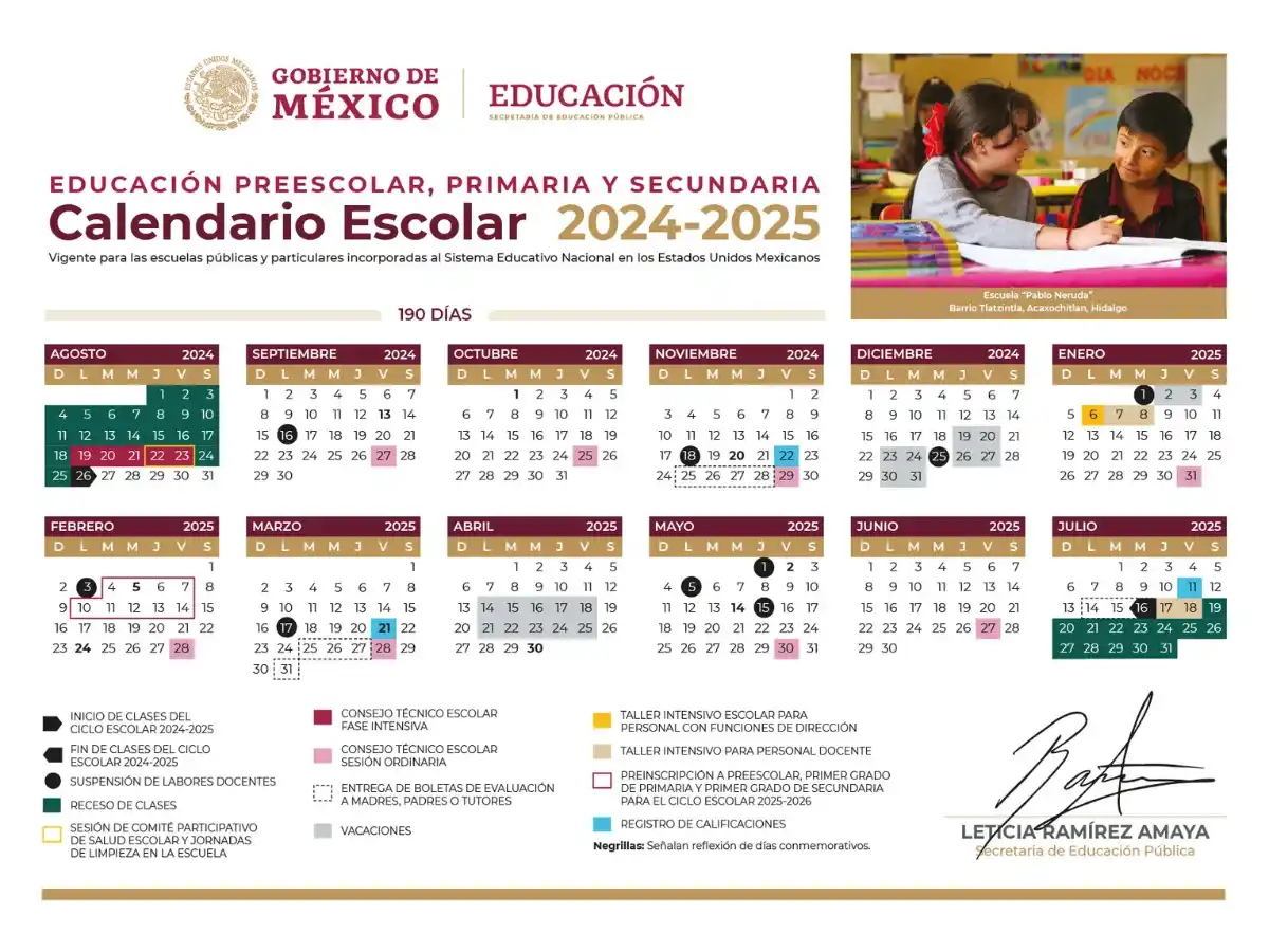 Calendario Escolar 2024-2025